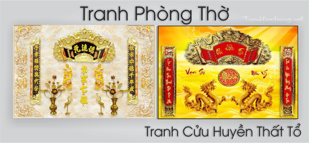 Tranh trang trí phòng thờ
